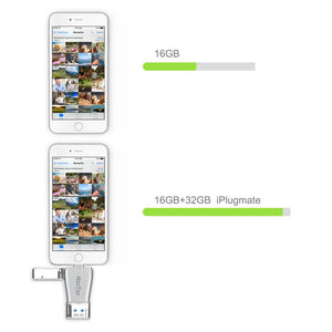 iPhone Flash Drive USB 3.0 Adapter with Lightning Connector